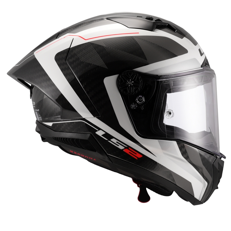 Casco integrale da moto LS2 FF805 Thunder C GP Aero Raute bianco-grigio