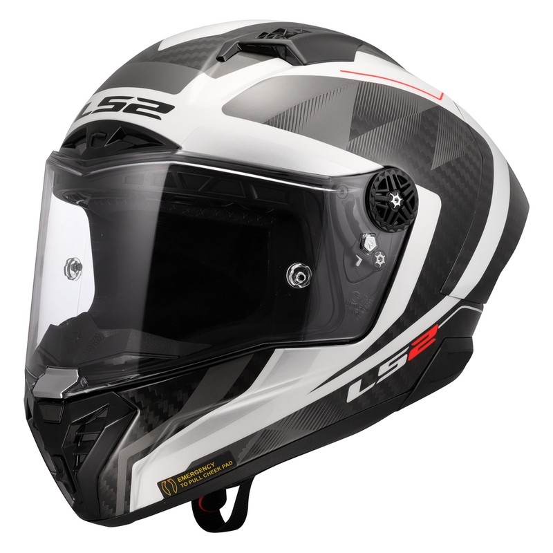 Casco integrale da moto LS2 FF805 Thunder C GP Aero Raute bianco-grigio