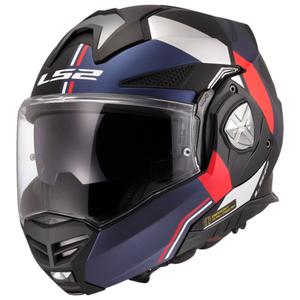 Casco moto flip-up LS2 FF901 Advant X Ultra blu-rosso