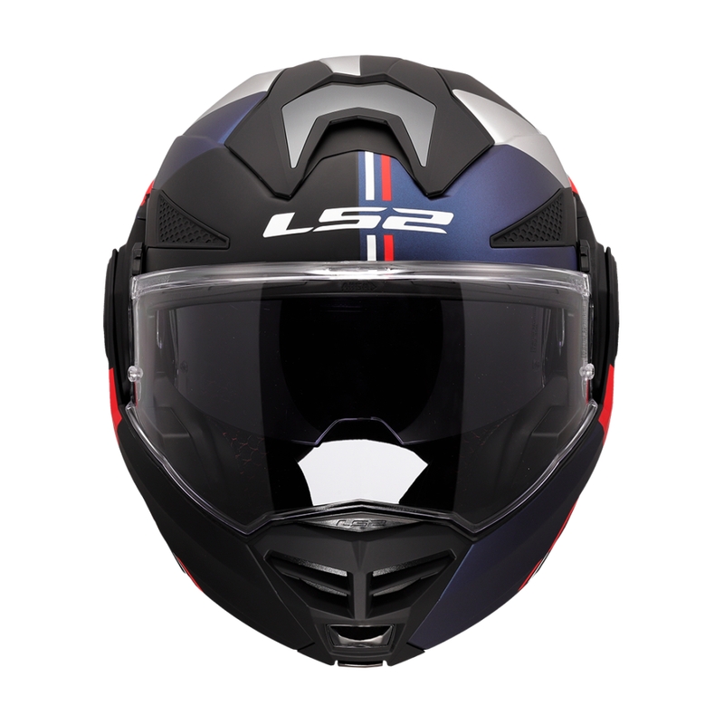 Casco moto flip-up LS2 FF901 Advant X Ultra blu-rosso