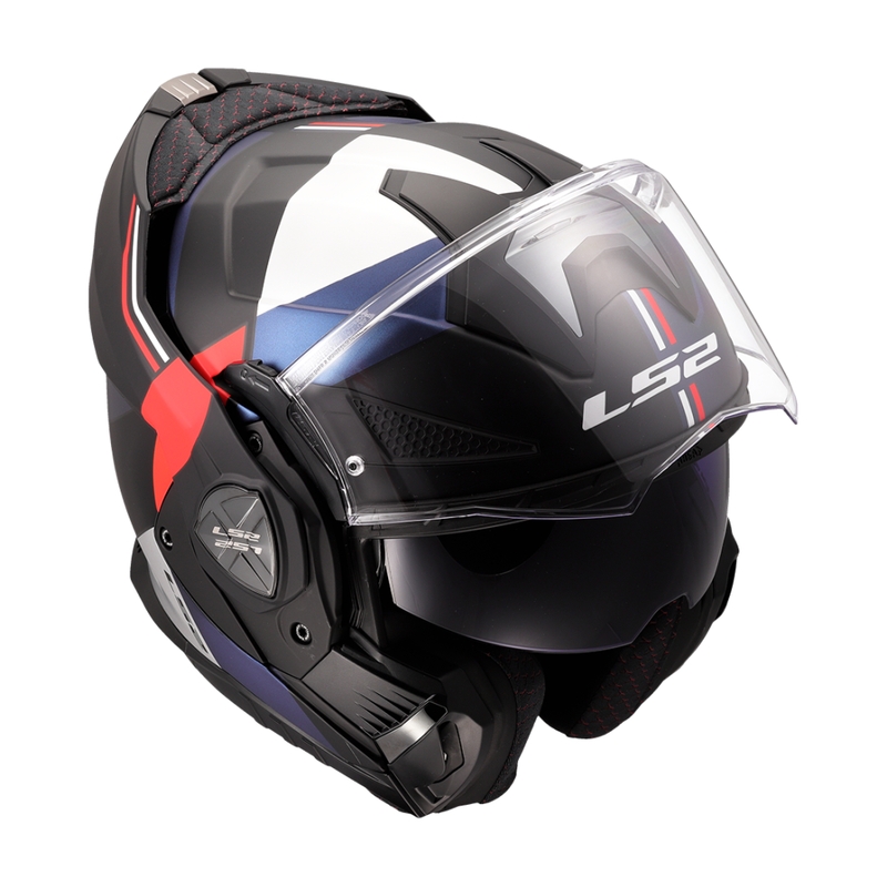 Casco moto flip-up LS2 FF901 Advant X Ultra blu-rosso