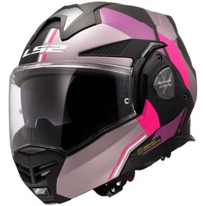 Casco moto flip-up LS2 FF901 Advant X Ultra grigio-viola