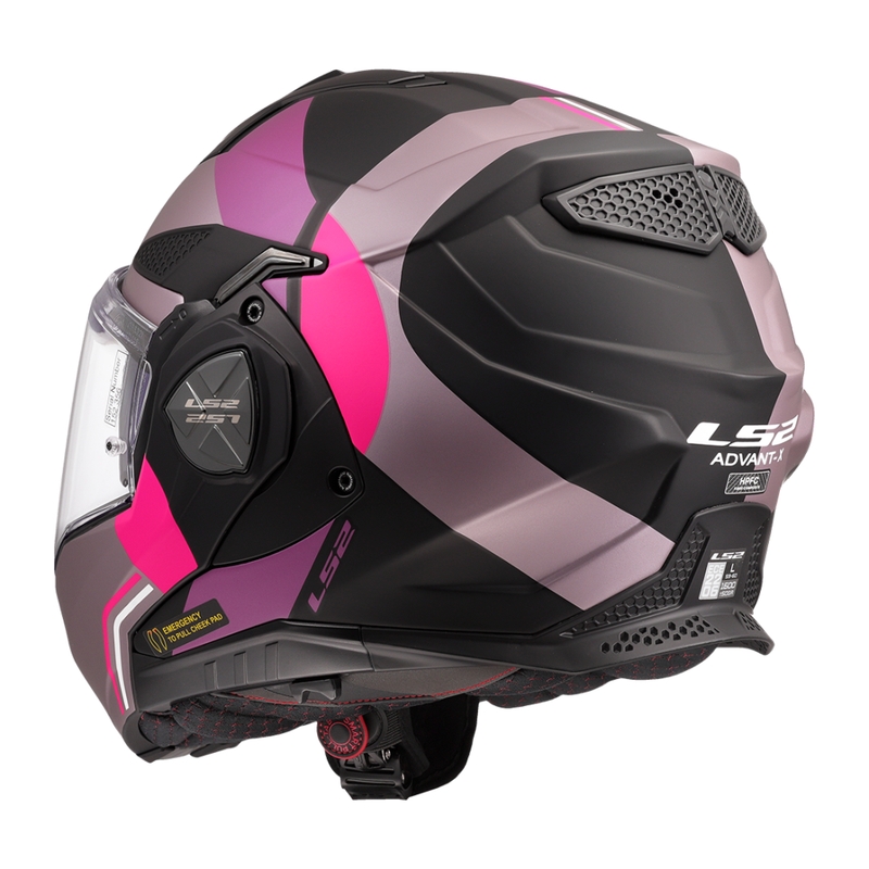 Casco moto flip-up LS2 FF901 Advant X Ultra grigio-viola