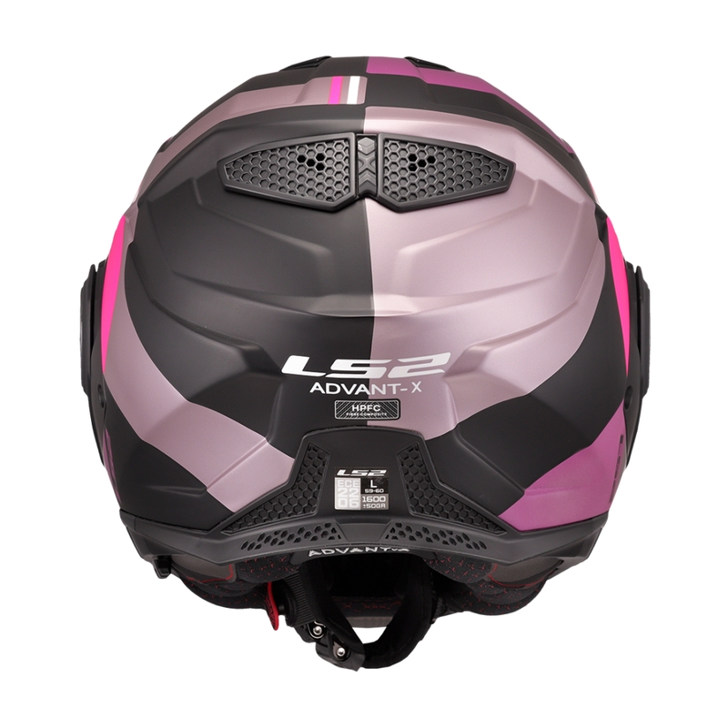 Casco moto flip-up LS2 FF901 Advant X Ultra grigio-viola