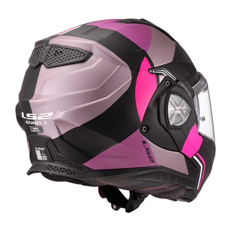 Casco moto flip-up LS2 FF901 Advant X Ultra grigio-viola