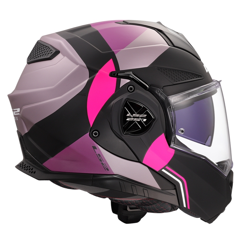 Casco moto flip-up LS2 FF901 Advant X Ultra grigio-viola
