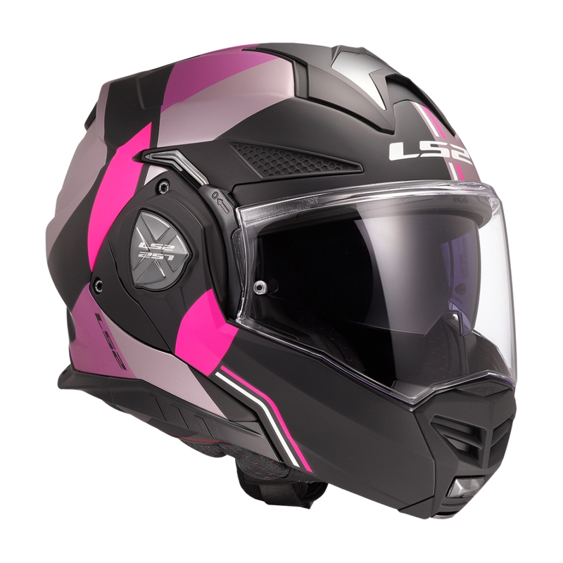 Casco moto flip-up LS2 FF901 Advant X Ultra grigio-viola