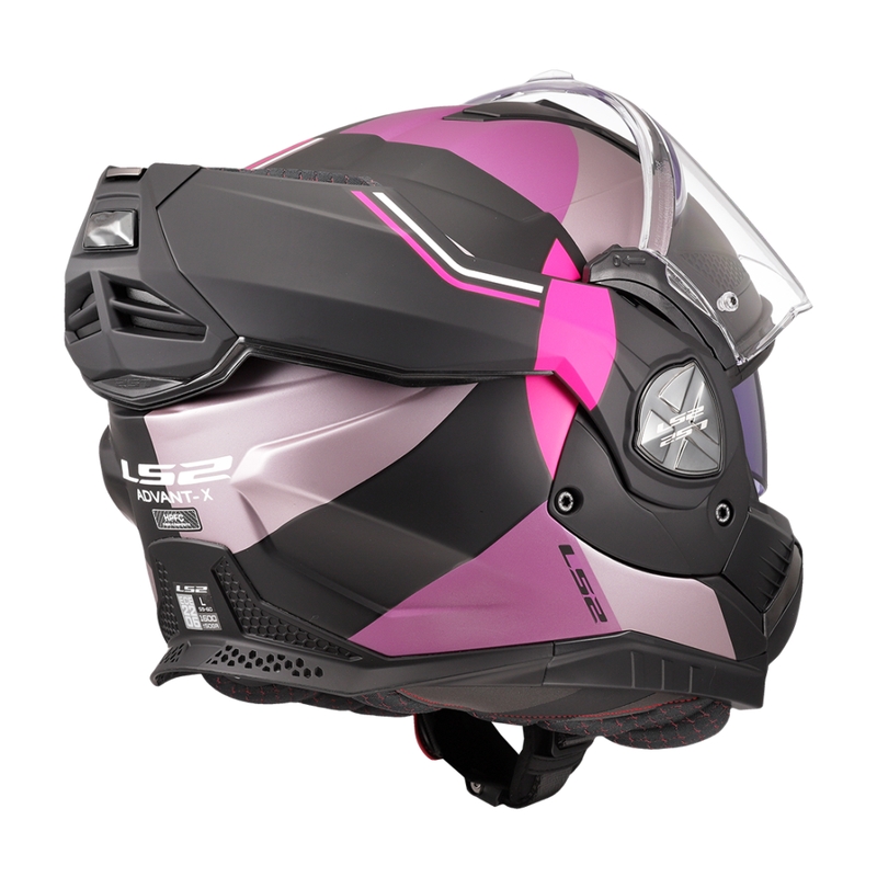 Casco moto flip-up LS2 FF901 Advant X Ultra grigio-viola