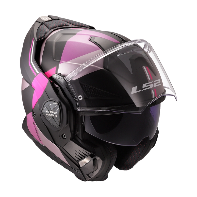 Casco moto flip-up LS2 FF901 Advant X Ultra grigio-viola