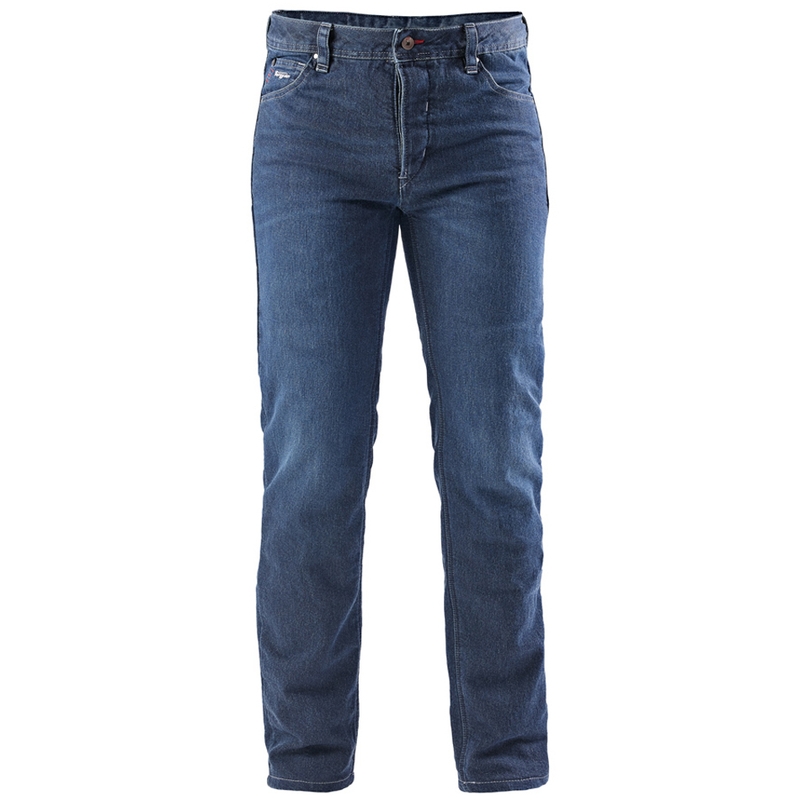 Jeans da moto Furygan K12 X Kevlar® a gamba dritta, blu