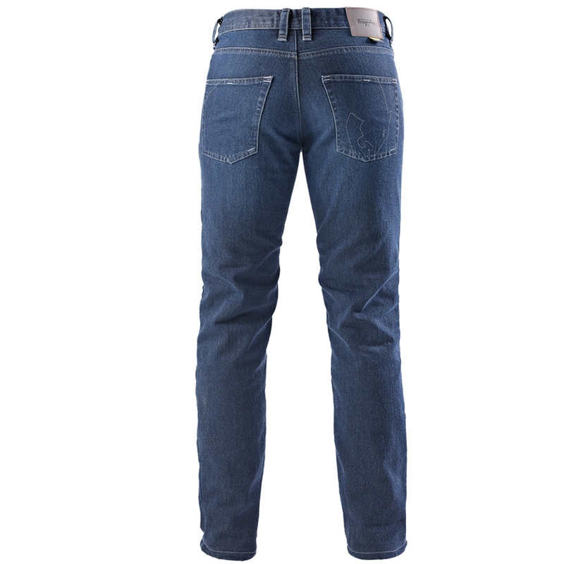 Jeans da moto Furygan K12 X Kevlar® a gamba dritta, blu