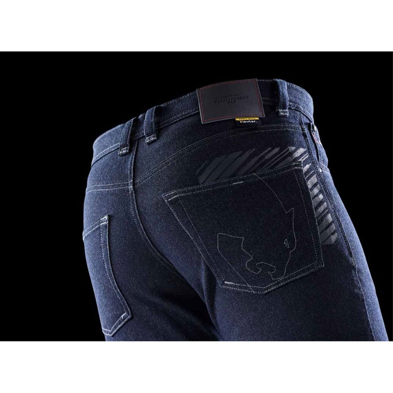 Jeans da moto slim Furygan Tyron X Kevlar® blu scuro