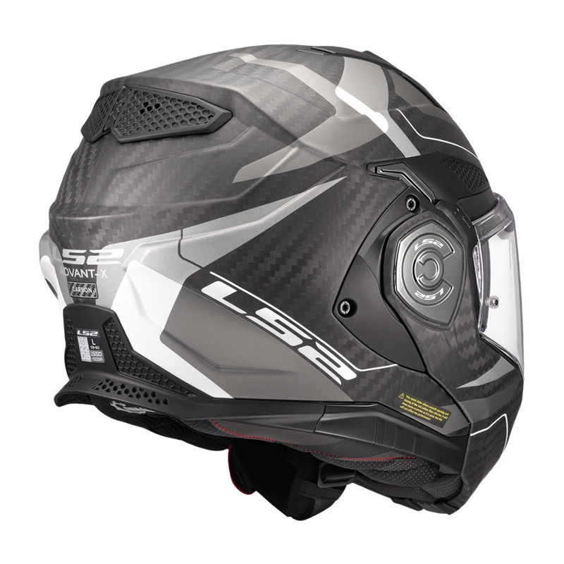 Casco moto flip-up LS2 FF901 Advant XC Horizon grigio argento