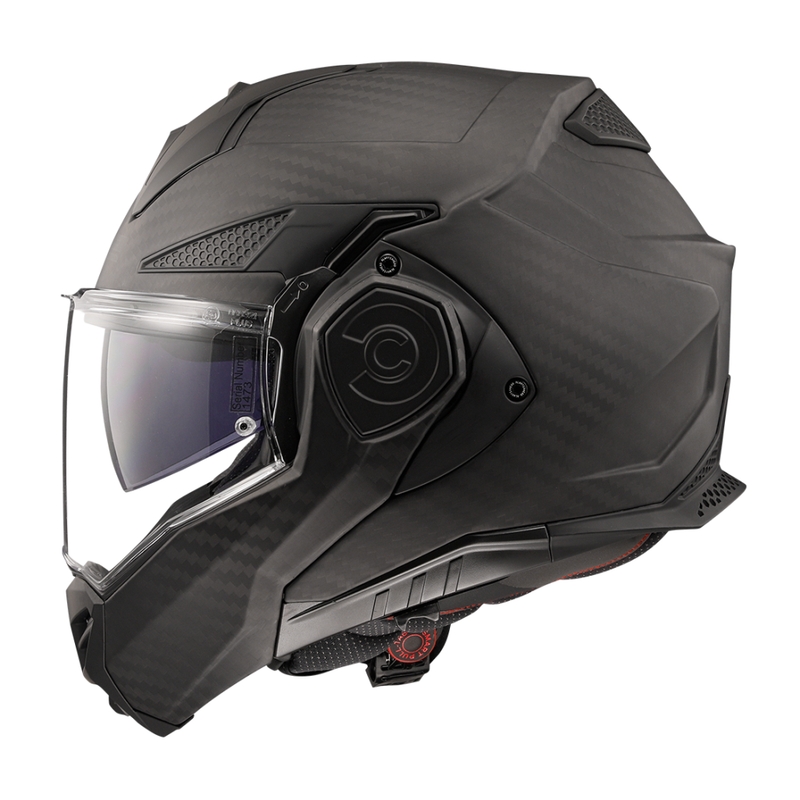 Casco moto flip-up LS2 FF901 Advant X Solid Carbon nero opaco