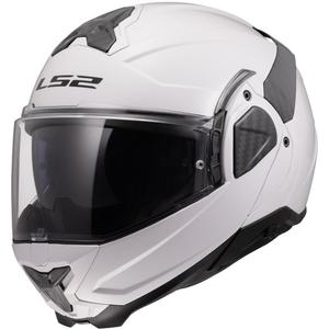 Casco moto flip-up LS2 FF910 Advant II Solid bianco