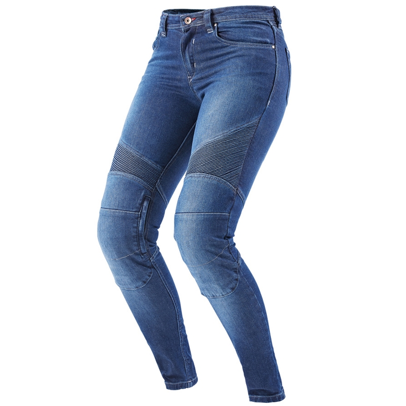 Jeans da motociclista da donna Furygan Purdey Evo Slim blu