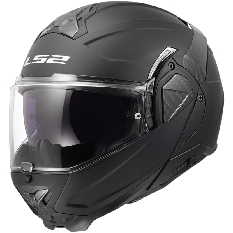 Casco moto flip-up LS2 FF910 Advant II Solid nero opaco