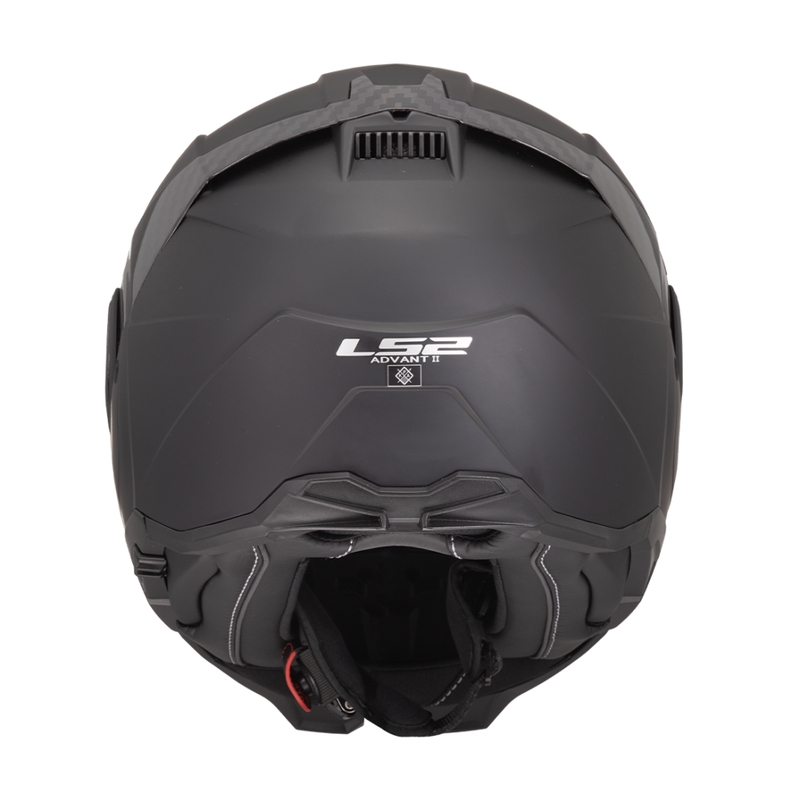 Casco moto flip-up LS2 FF910 Advant II Solid nero opaco