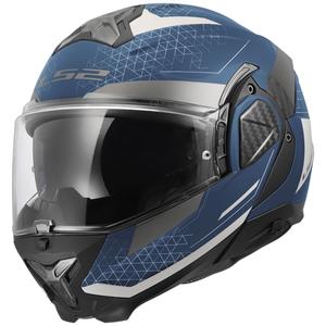 Casco moto flip-up LS2 FF910 Advant II Astral blu-grigio opaco