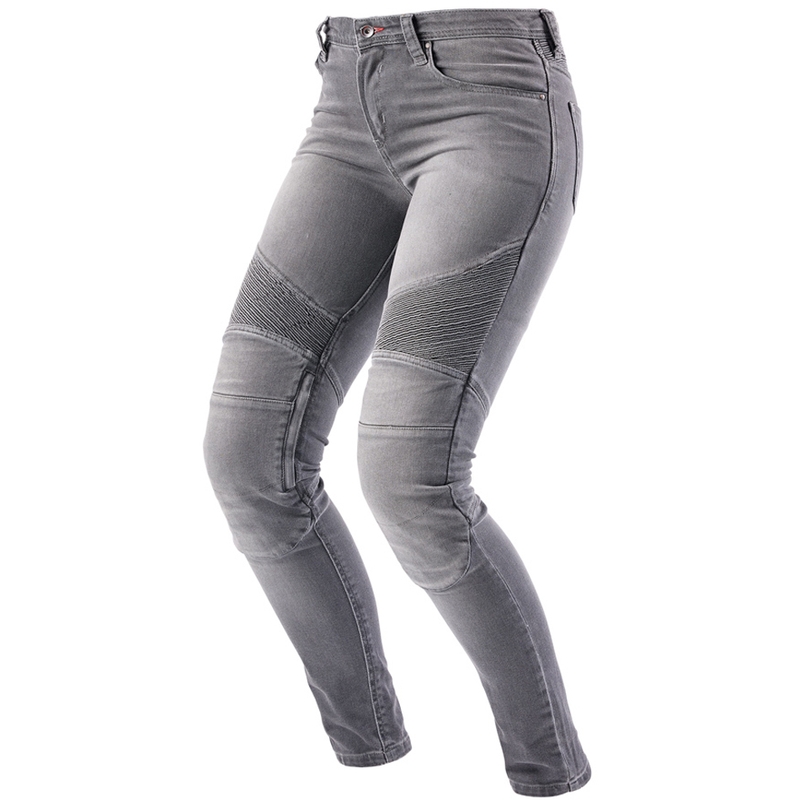 Jeans da motociclista da donna Furygan Purdey Evo Slim grigi