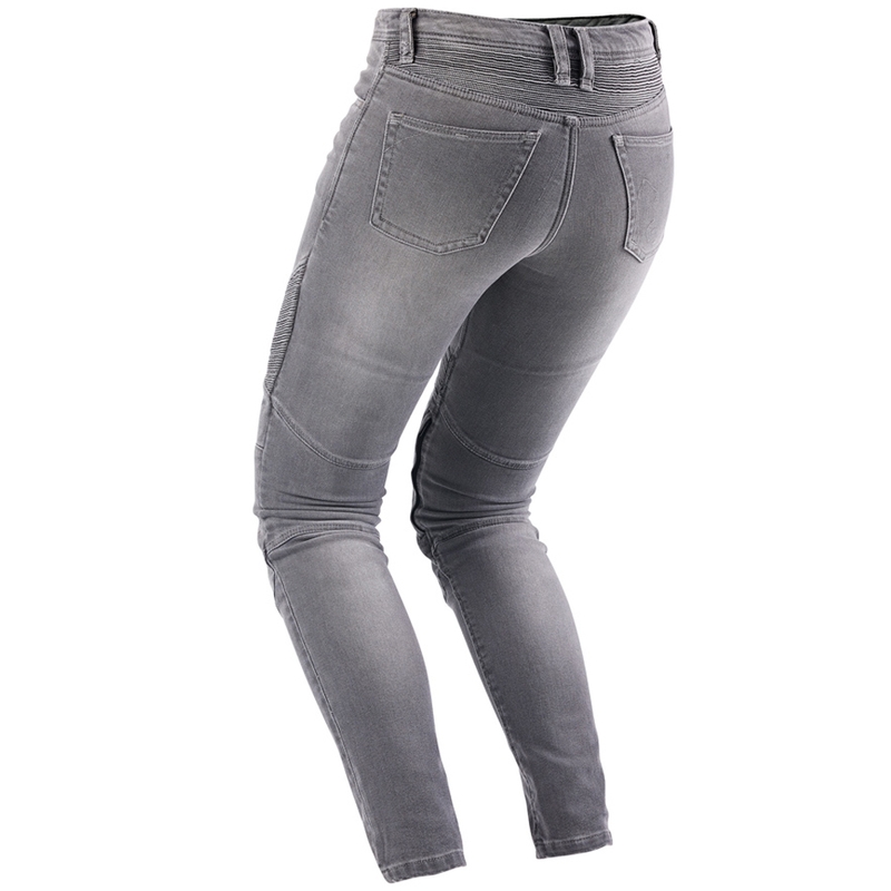 Jeans da motociclista da donna Furygan Purdey Evo Slim grigi
