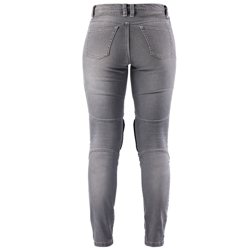 Jeans da motociclista da donna Furygan Purdey Evo Slim grigi