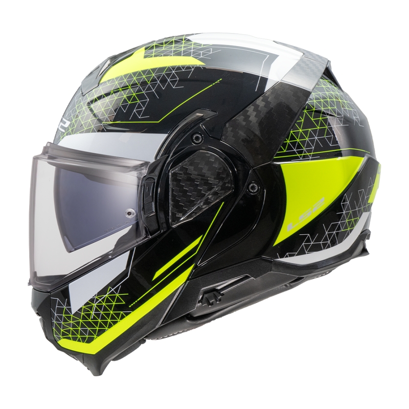 Casco moto flip-up LS2 FF910 Advant II Astral giallo fluo