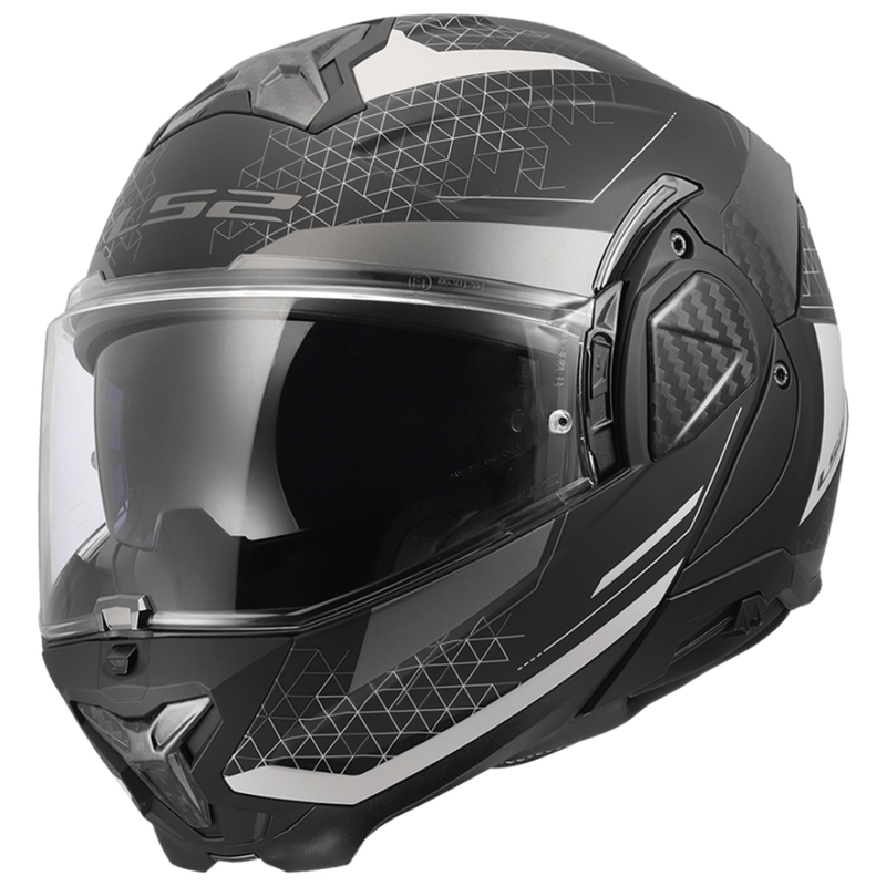 Casco moto flip-up LS2 FF910 Advant II Astral grigio opaco