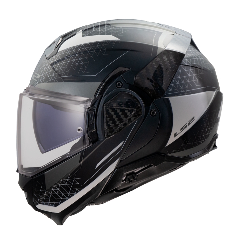 Casco moto flip-up LS2 FF910 Advant II Astral grigio opaco