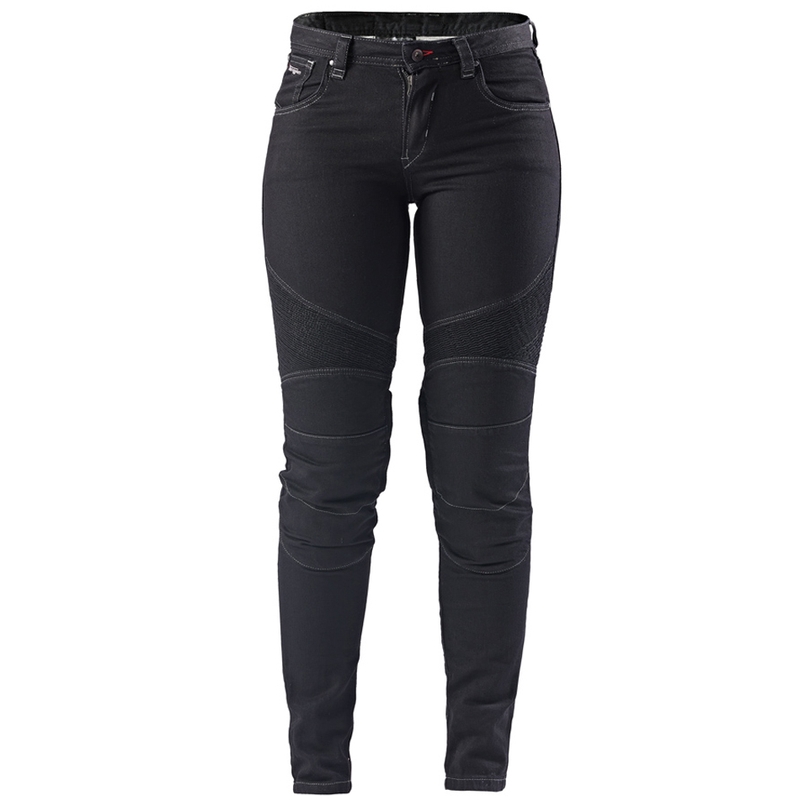 Jeans da motociclista da donna Furygan Purdey Evo Slim neri