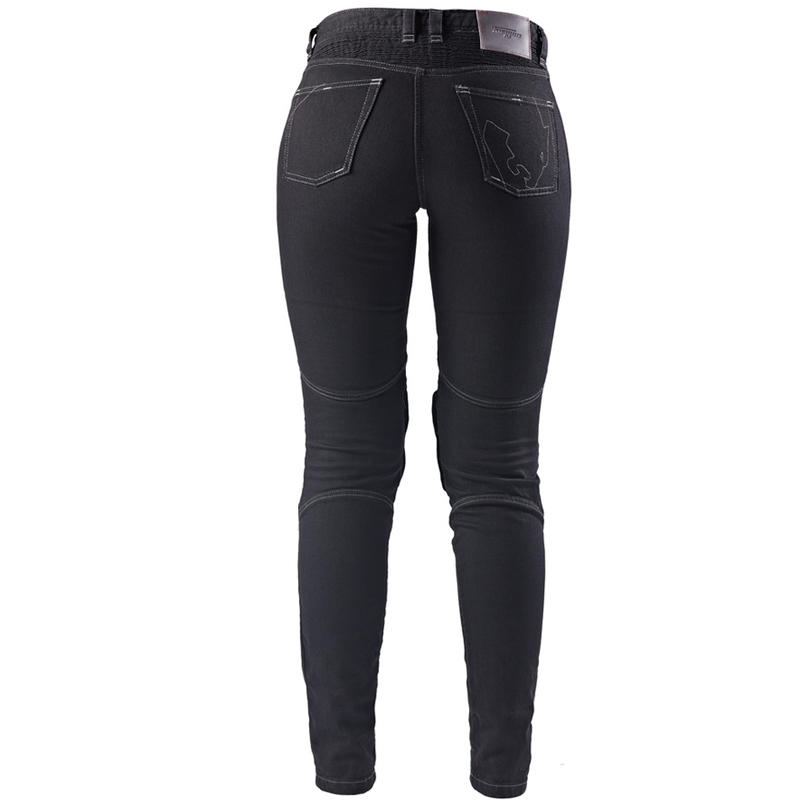 Jeans da motociclista da donna Furygan Purdey Evo Slim neri