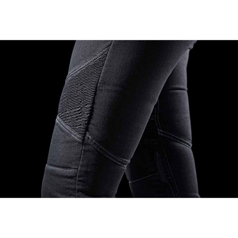 Jeans da motociclista da donna Furygan Purdey Evo Slim neri
