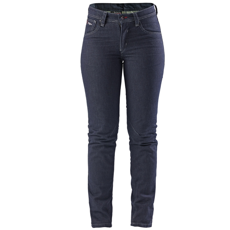 Jeans da motociclista da donna Furygan Nikita X Kevlar® Mom Fit, blu scuro