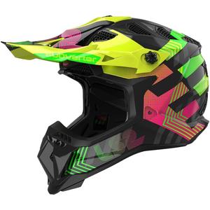 Casco da motocross LS2 MX700 Subverter Chromatic nero
