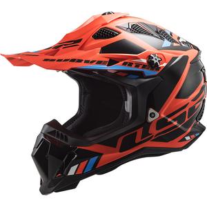 Casco da motocross LS2 MX700 Subverter Stomp arancione-nero