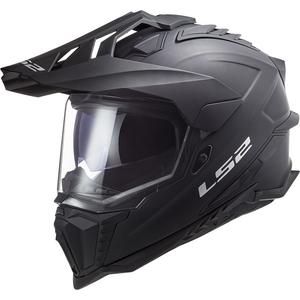 Casco moto enduro LS2 MX701 C Explorer Solid nero opaco