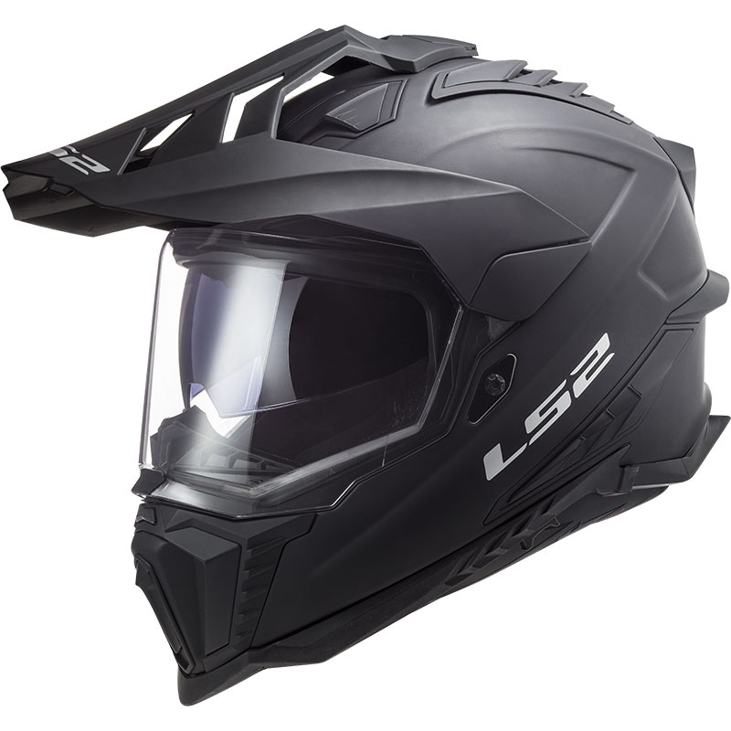 Casco da moto enduro LS2 MX701 Explorer Solid nero opaco