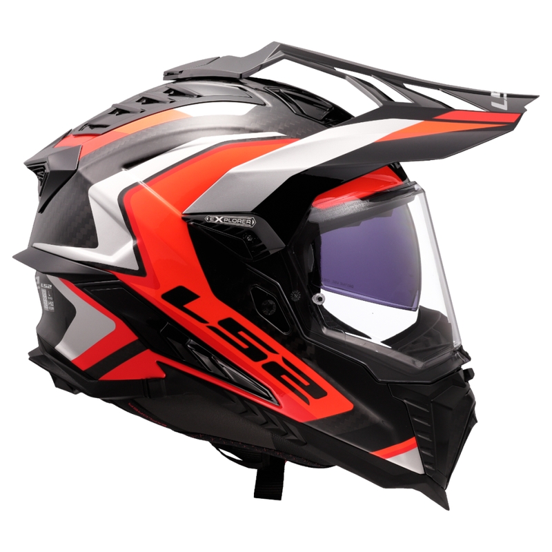 Casco moto enduro LS2 MX701 Explorer C Frontier II arancione