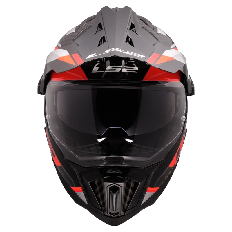Casco moto enduro LS2 MX701 Explorer C Frontier II arancione