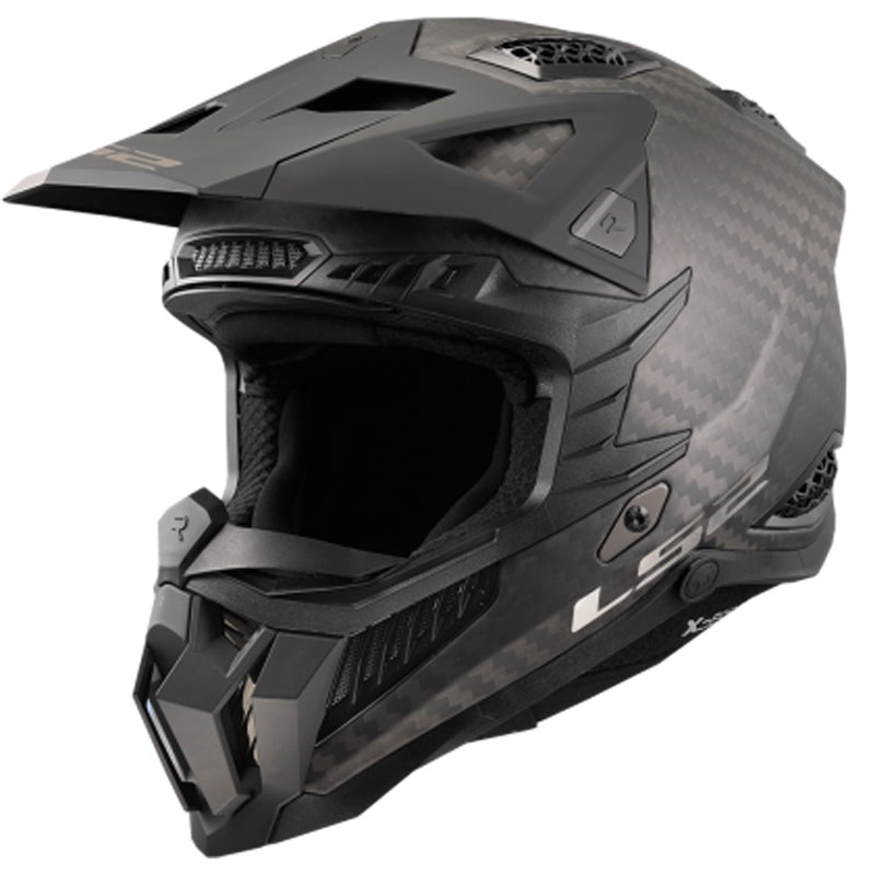 Casco da motocross LS2 MX703 C X-Force PRO FIM nero opaco