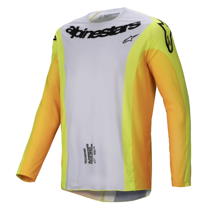Alpinestars Techstar Melt Maglia da motocross gialla e nera