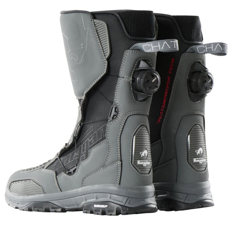 Stivali da moto Furygan Chattan D3O® WP grigio-nero