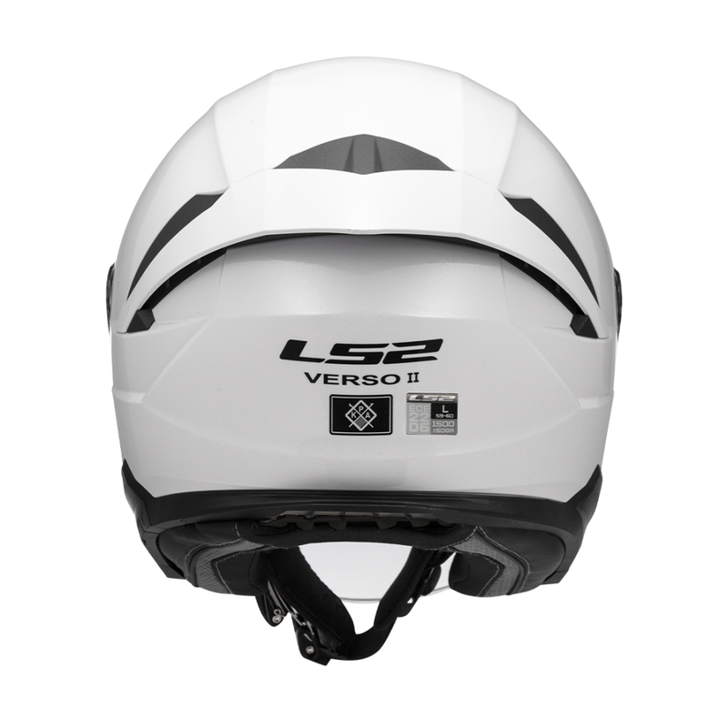 Casco moto jet LS2 OF618 Verso II Solid bianco