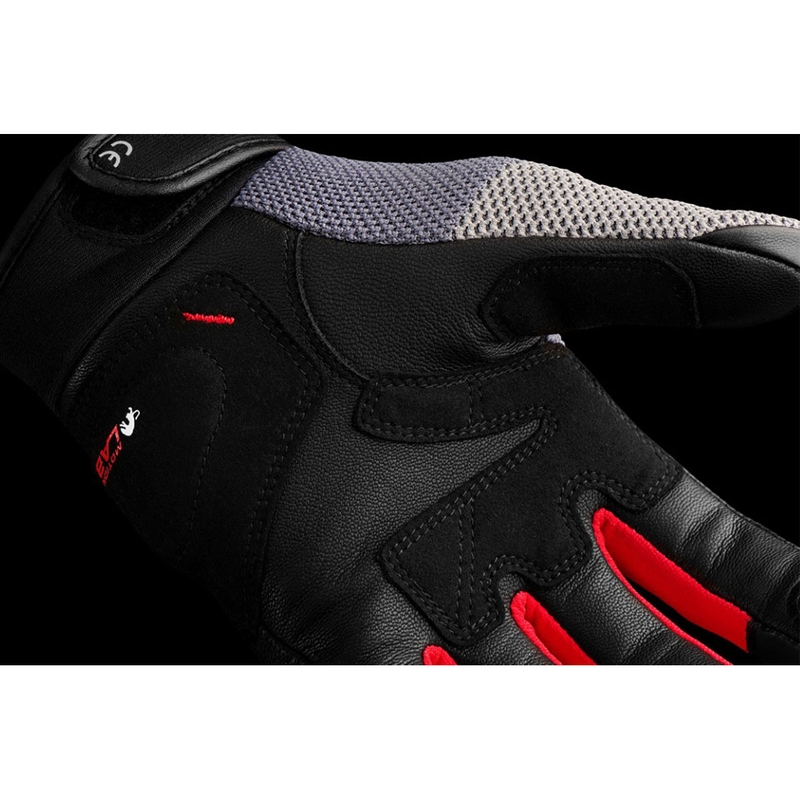 Guanti da moto Furygan Jack nero-grigio-rosso