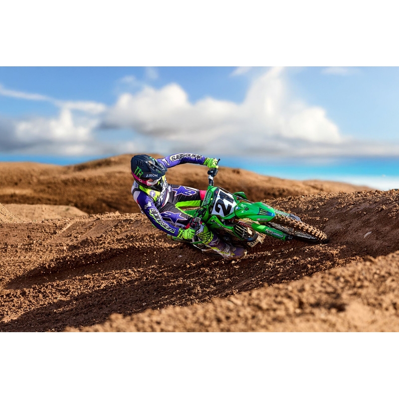 Pantaloni da motocross Alpinestars Supertech edizione limitata Dirt Studios bianco-viola-rosa-giallo fluo
