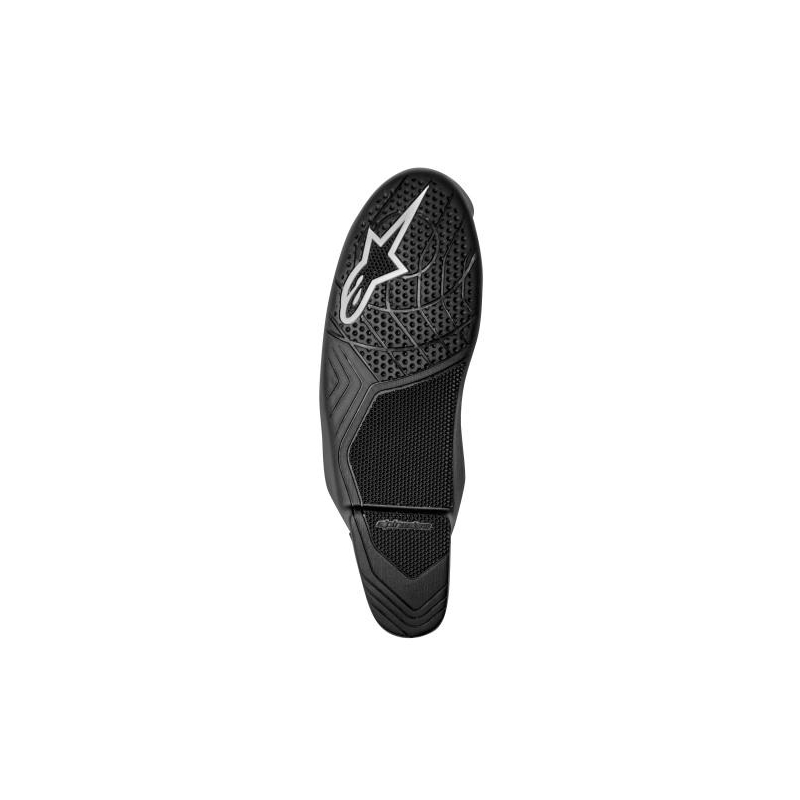 Suole per stivali da moto Alpinestars Supertech R, nere e bianche, 2 pezzi.