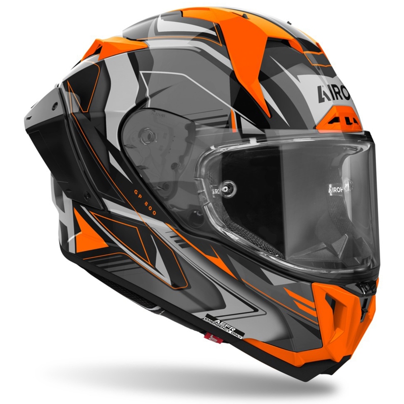 Casco integrale da moto Airoh GP800 Must arancione