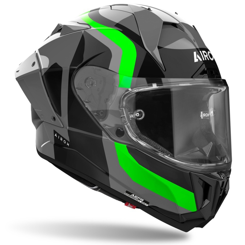 Casco integrale da moto Airoh GP800 Competition verde fluo