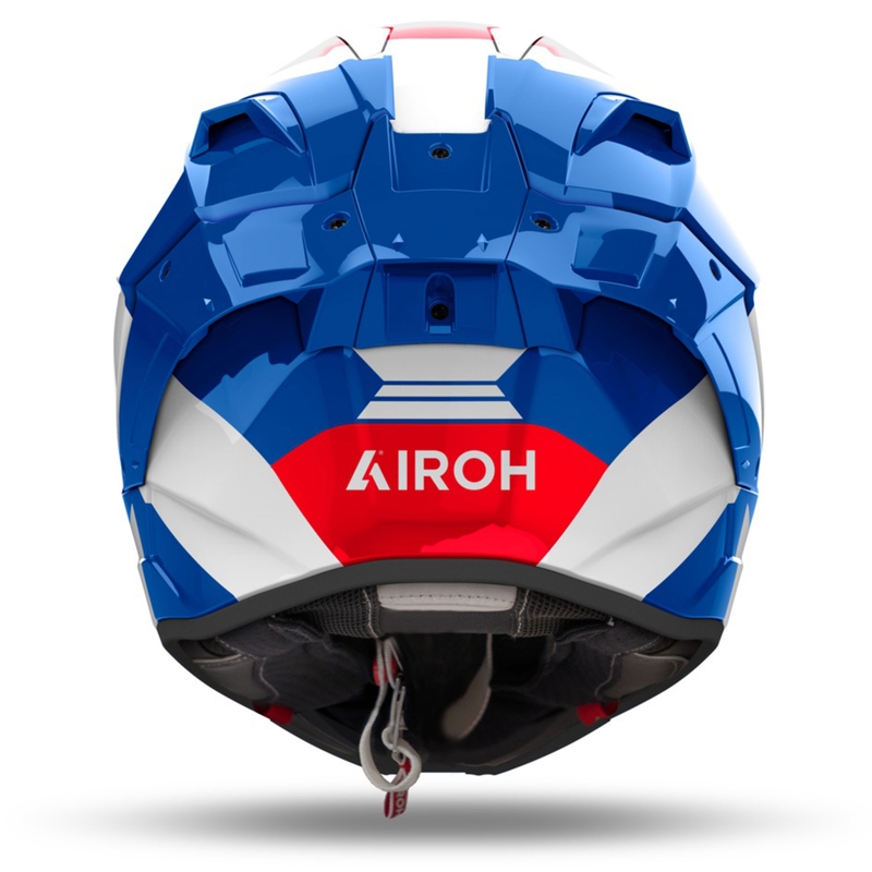 Casco integrale da moto Airoh GP800 Competition blu-rosso