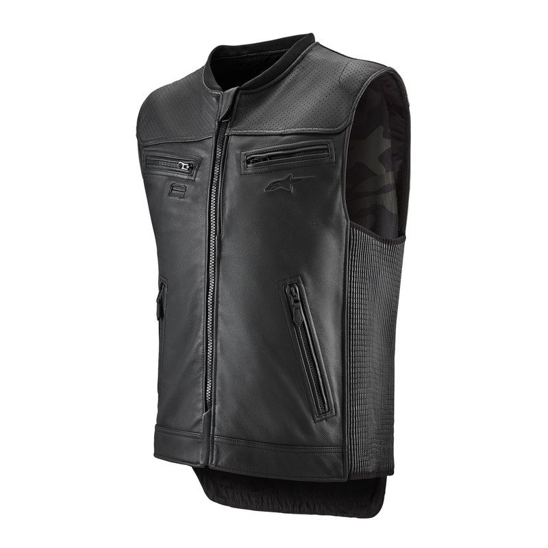 Alpinestars TECH-AIR®3 V2 LEATHER sistema airbag gilet nero